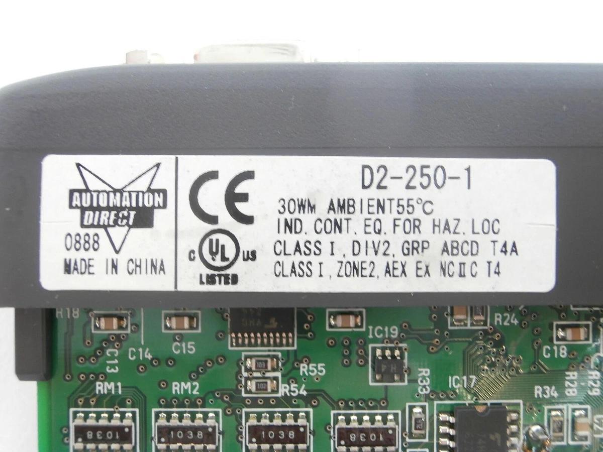Used Automation Direct D2-09B-1 9-Slot PLC D2-250-1 DirectLOGIC 205 Koyo Working