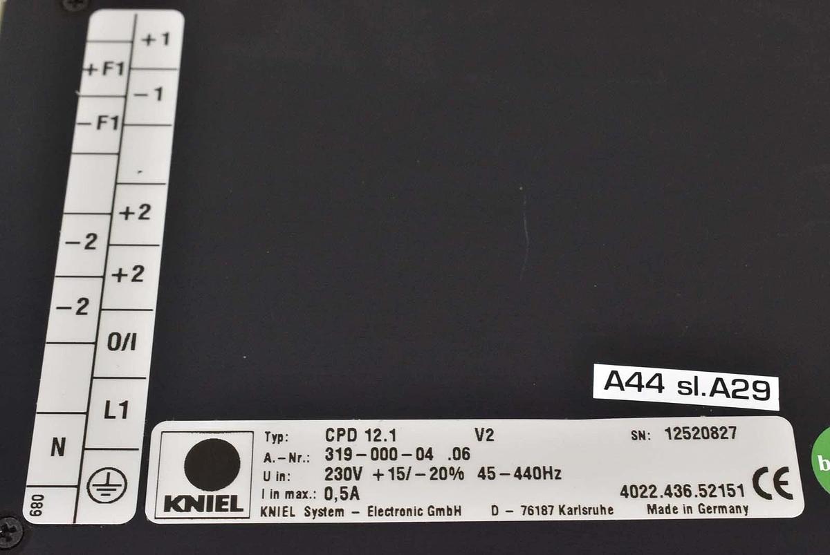 Used Kniel System-Electronic CPD 12.1 12v Power Supply