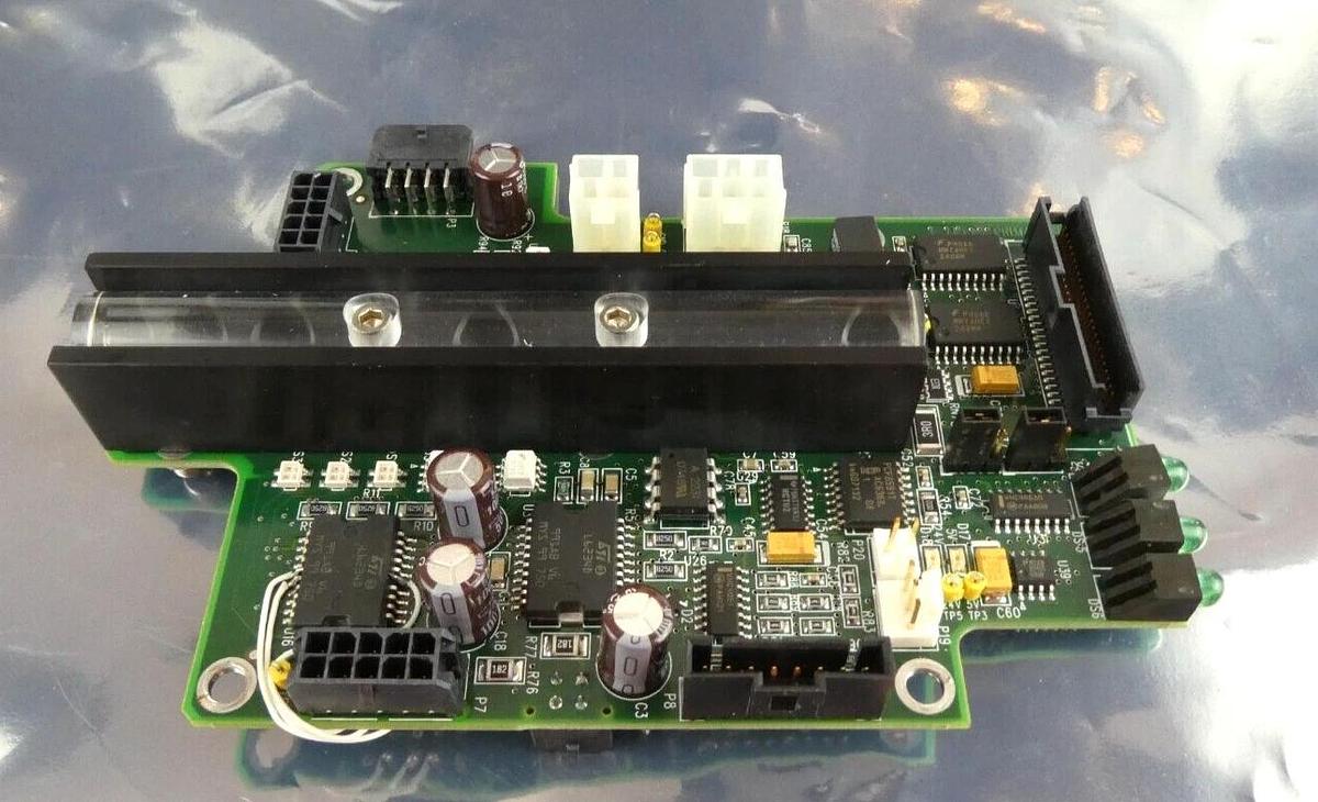 Used Brooks Automation 002-7501-02 Acrylic Rail PCB 002-7502-02 Assembly Working