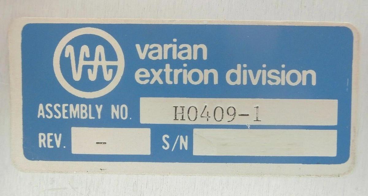 Used Varian Semiconductor H0409-1 Lock Roughing Vacuum System H0409001 No Cover Spare