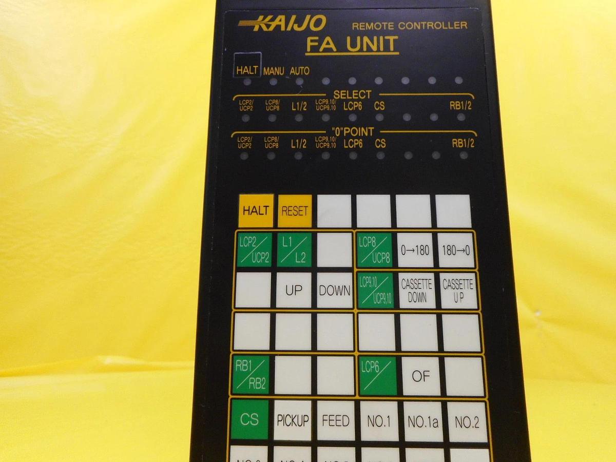 Used Kaijo Sonic FA Unit Wafer Cassette Remote Controller Used Working