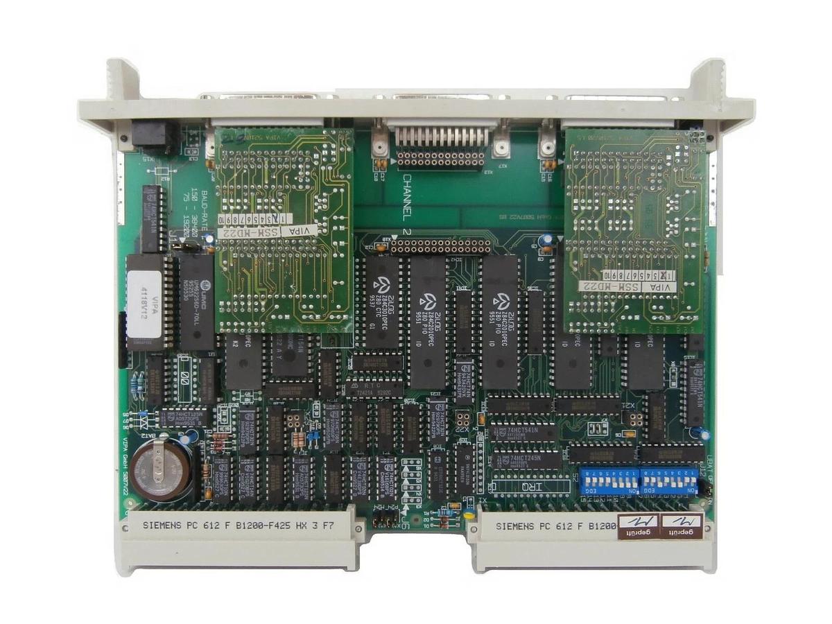Used Siemens SSM-BG43V32 Communication PCB Card VIPA SSM-MD22 Balzers Unaxis Working
