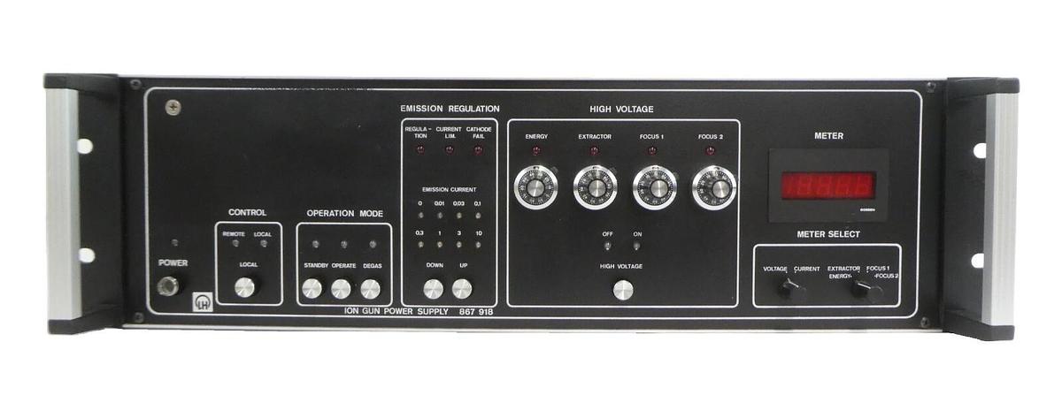 Used Leybold-Heraeus 867 918 Ion Gun Power Supply PS-IQE 12 Working Surplus