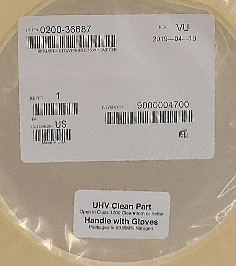 AMAT Applied Materials 0200-36687 150mm Low Profile Ceramic Ring New Surplus