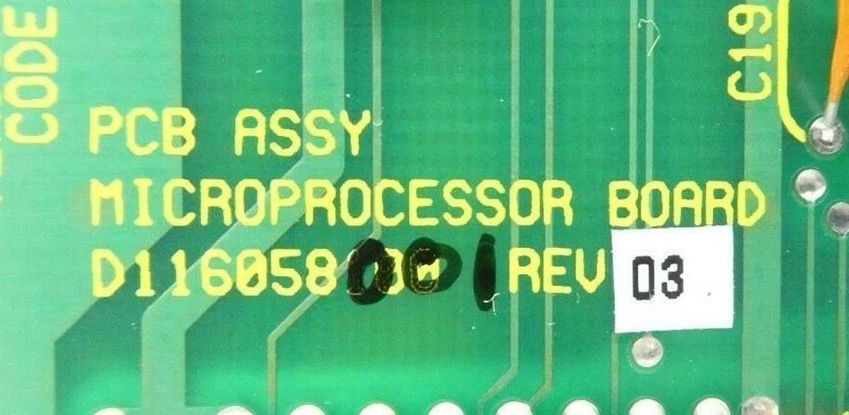 Used Varian Semiconductor VSEA D116058001 Microprocessor PCB Card Rev. 03 Working
