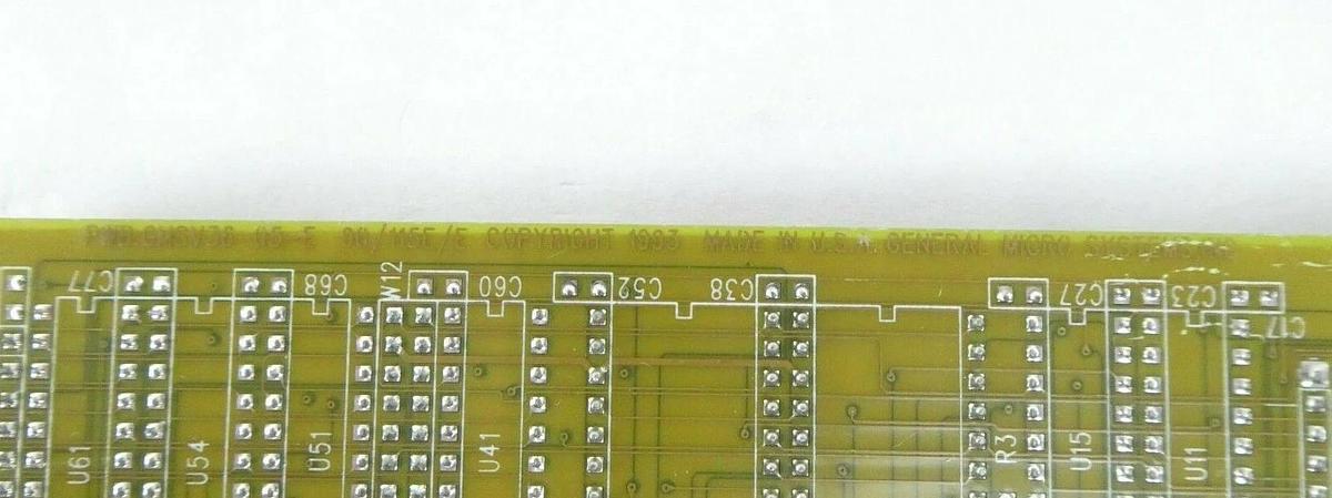 Used General Microsystems GMSV36-01-E SBC VME Computer PCB Card AMAT 0190-40086 Spare