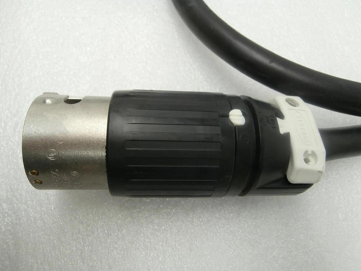 Used Edwards E21909516 Vacuum System Power Plug with 1.5M Cable Receptacle Plug Used