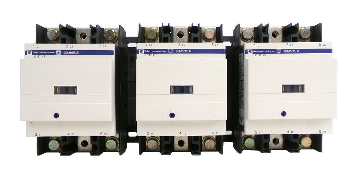Used Telemecanique LC1D115 Contactor LC1 Square D Lot of 3 Working