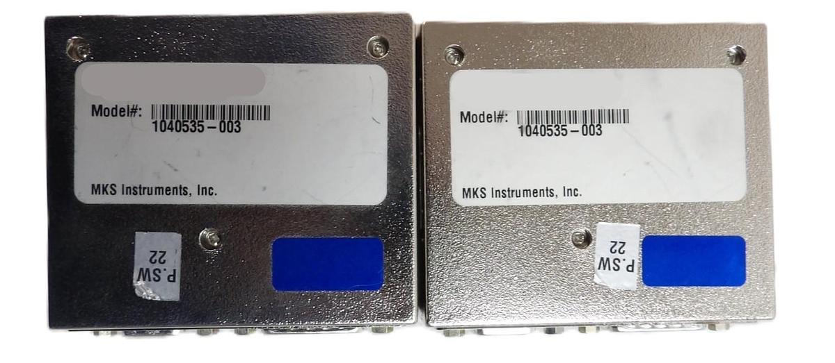 Used MKS instruments 1040535-003 Vacuum Isolation System Module Lot of 2 Working