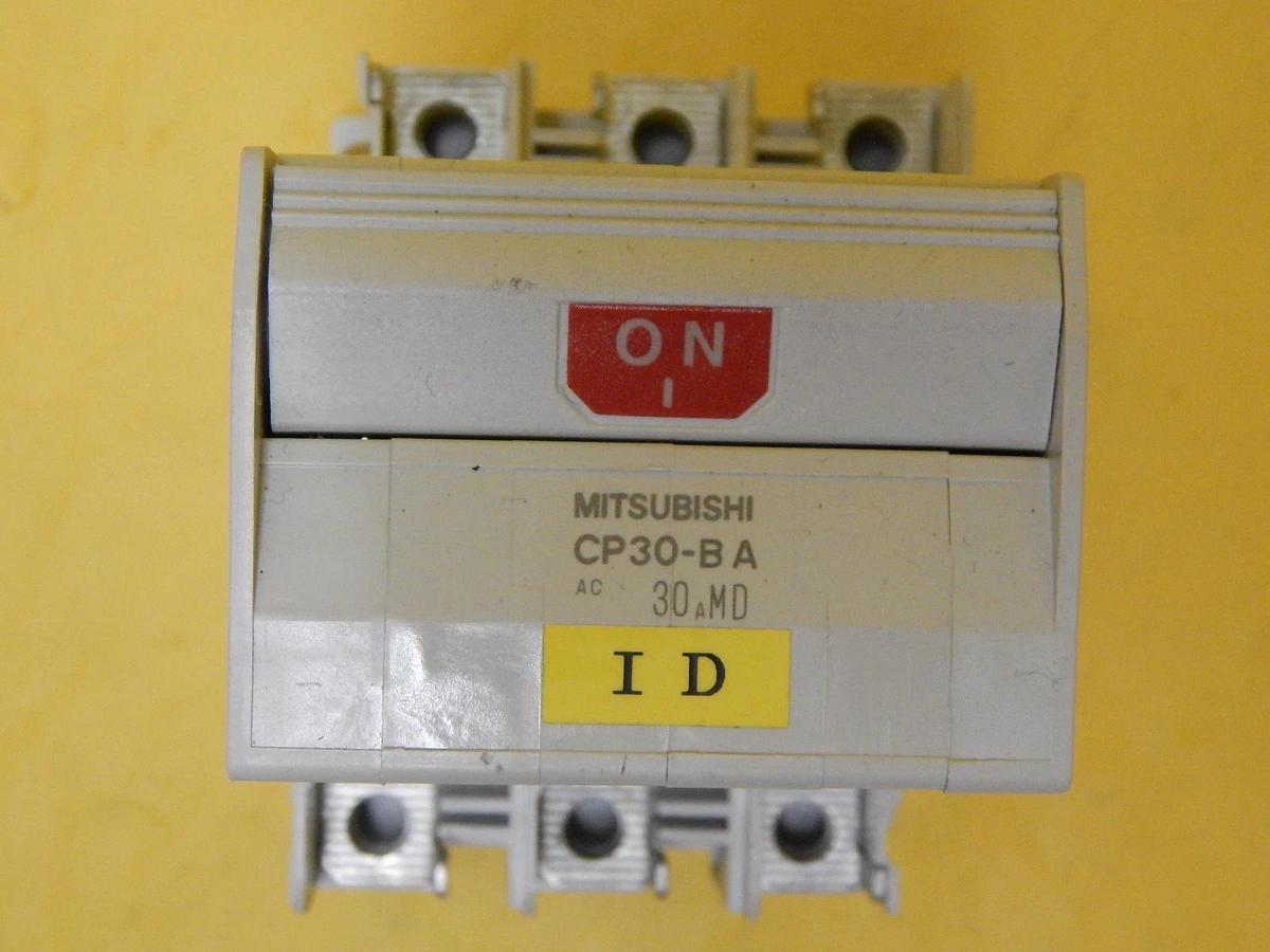 Used Mitsubishi CP30-BA Circuit Protector 3-Pole 15A 30A Lot of 6 Used Working