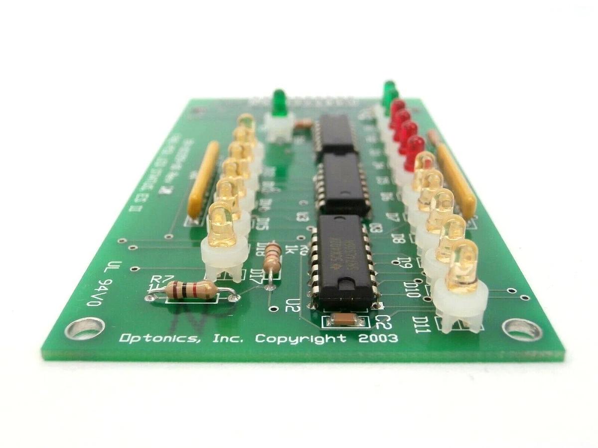 Used Optonics 20-101359-00 LED Status Board PCB ES-II Credence Systems Working Spare