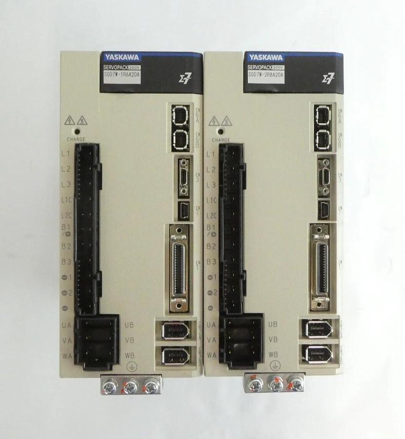 Used Yaskawa Electric SGD7W-1R6A30AY0810A MP3300i Servo Drive SERVOPACK Lot of 7