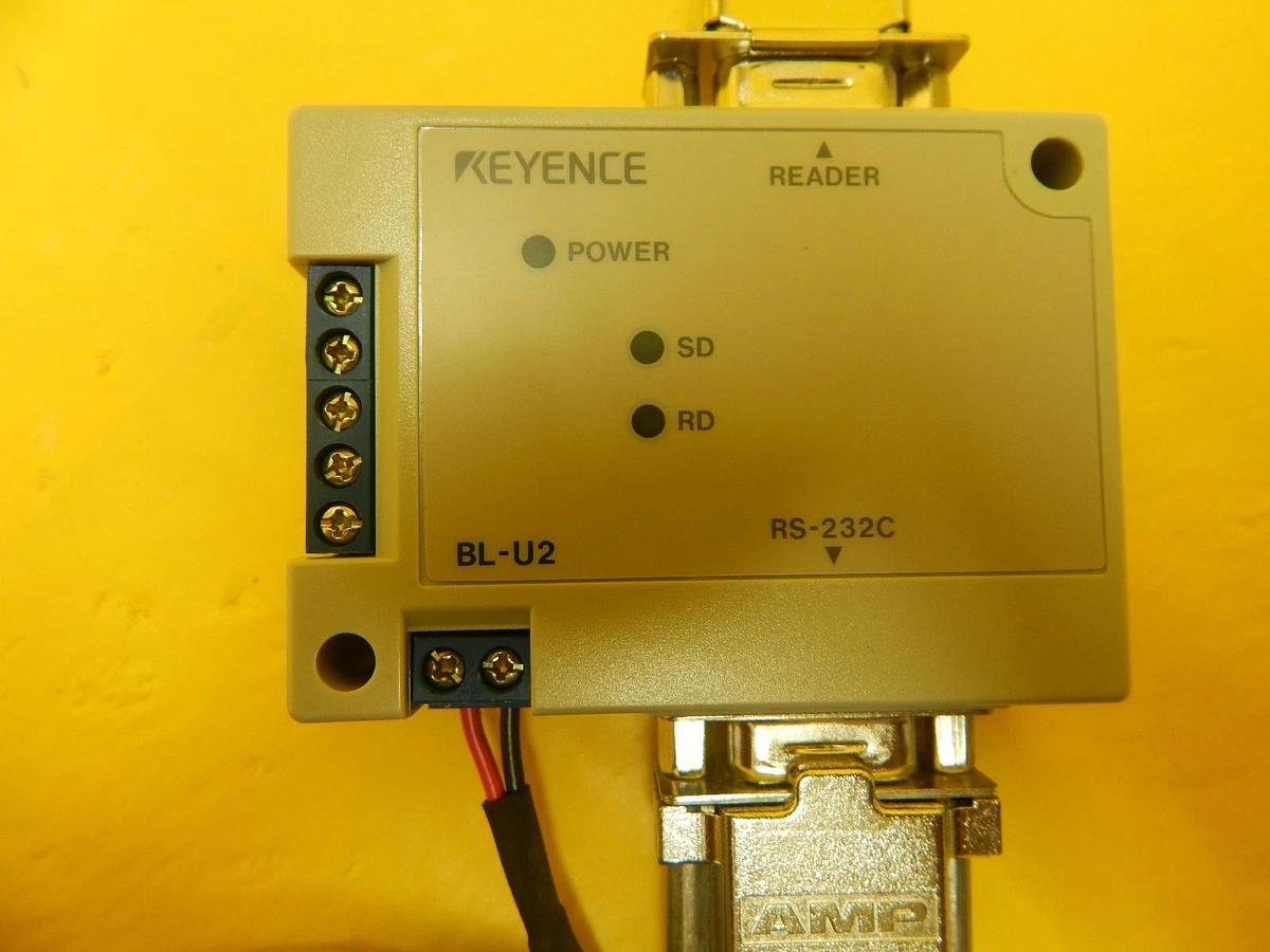 Used Keyence BL-600HA Laser Barcode Reader with BL-U2 Power Supply Zygo ARMI Used