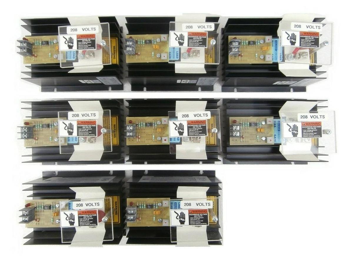 Used Halmar Robicon 22159 SSR Power Control Panel 115Z-C Reseller Lot of 8 Working