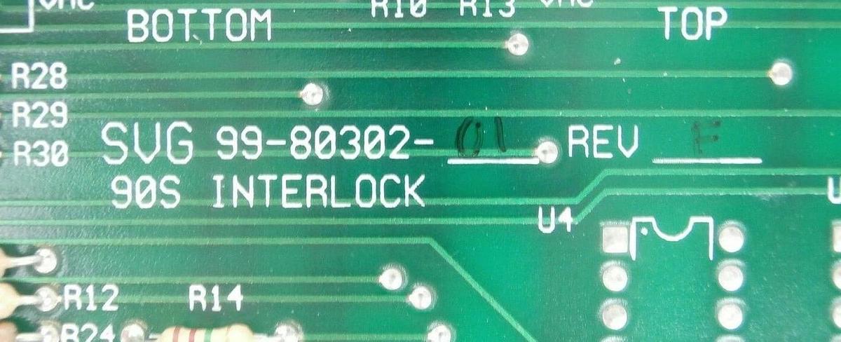 Used SVG Silicon Valley Group 99-80302-01 90S Interlock PCB Card 03-80302-01 Working