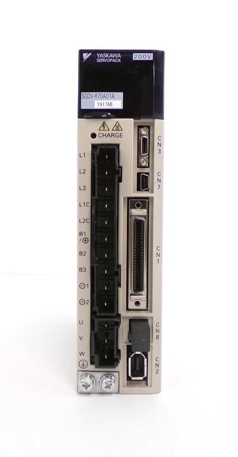Used Yaskawa Electric SGDV-R70A01AY917AB Servo Drive SERVOPACK Lot of 2 Working
