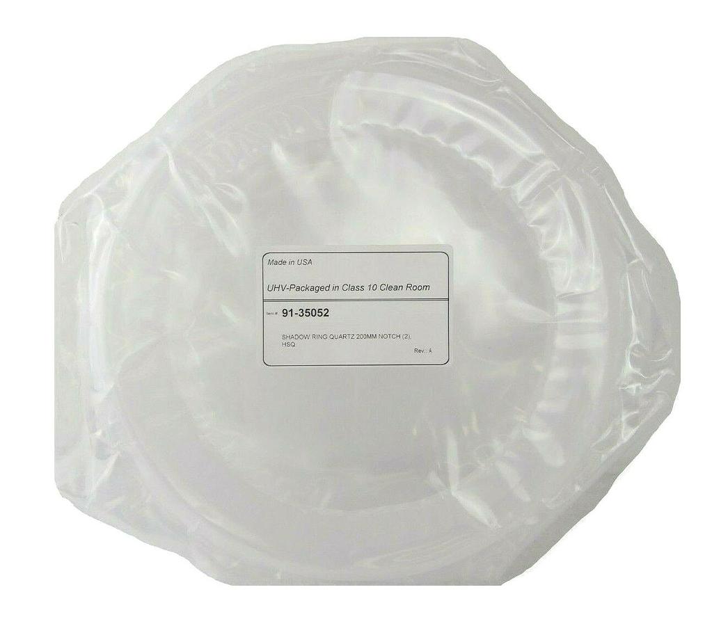 West Coast Quartz 91-35052 200mm Shadow Ring Quartz Notch (2) HSQ300 New Surplus