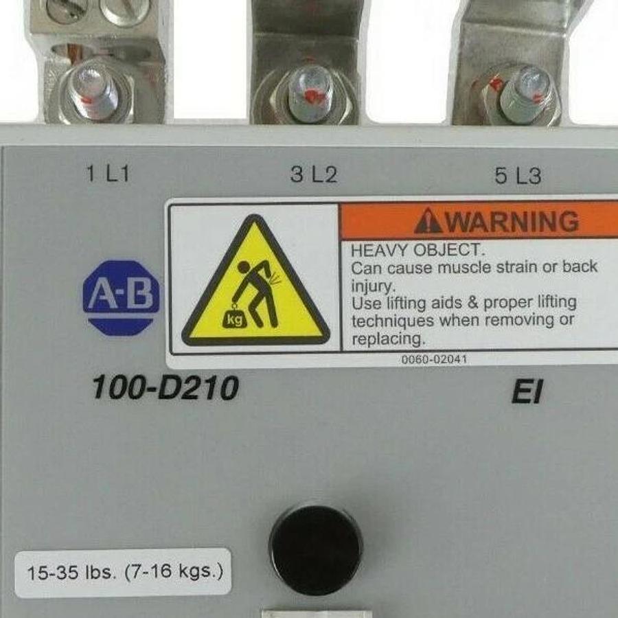 Used AB Allen-Bradley 100-D210EA11 Contactor 100-D210 210 EI 100-D AMAT Working Spare