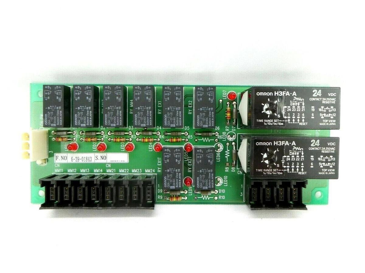 Used TEL Tokyo Electron 6-39-01843 Timer Board PCB KE-SUP2-EXHALM Working Surplus
