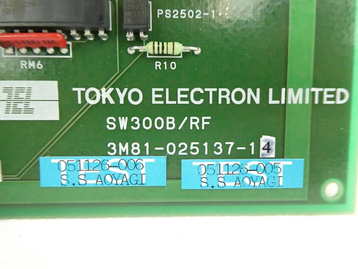 Used TEL Tokyo Electron 3M81-025137-14 Board PCB SW300B/RF Trias System Working