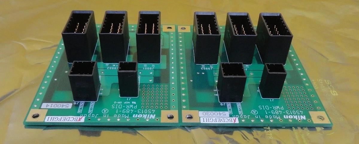 Used Nikon 4S013-489-1 A Power Distribution Board PCB PWR-DIS NSR Lot of 2 Used