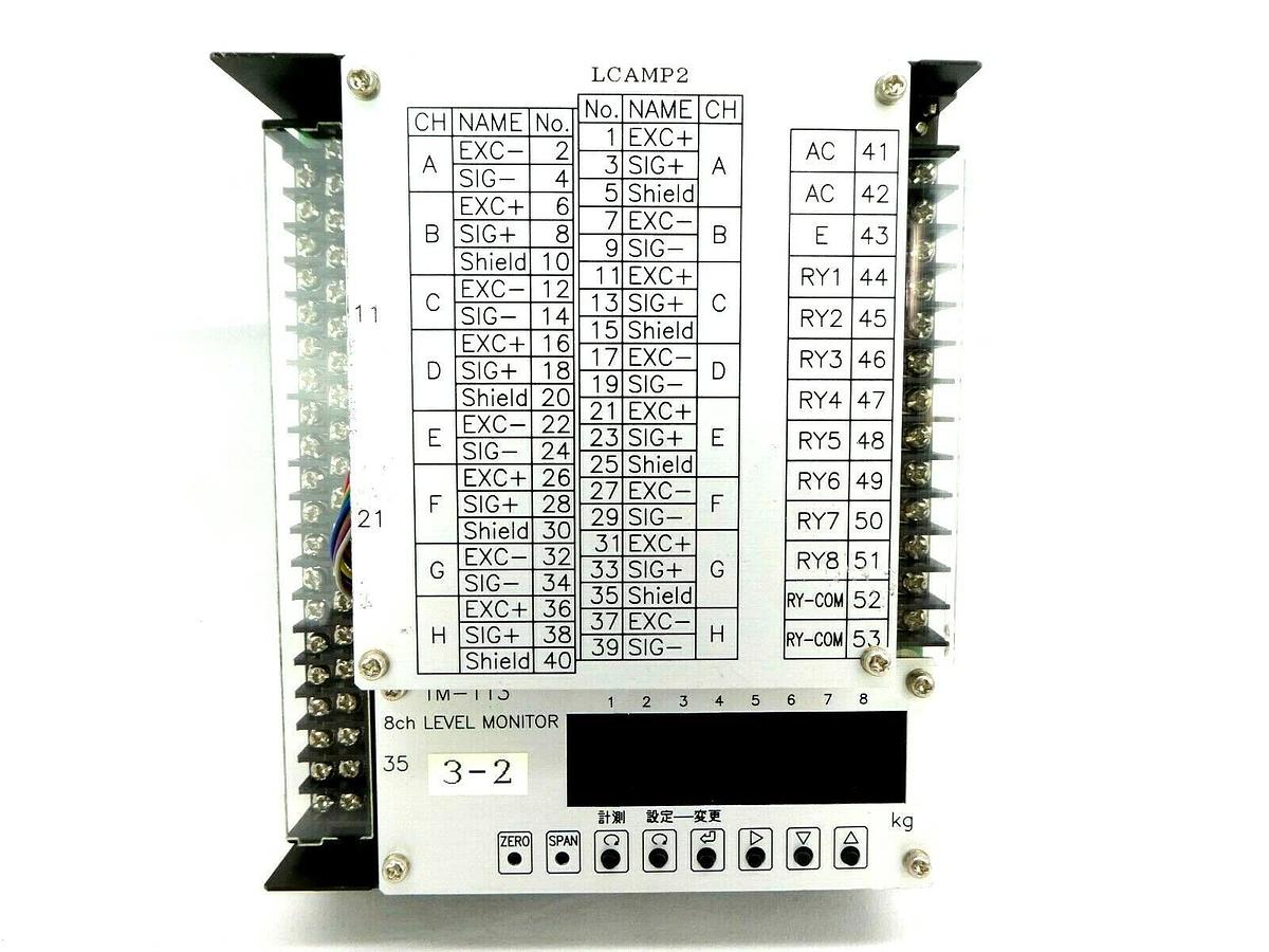 Used HD Hokuto Denko TM-113 8-Channel Level Monitor PCB Assembly Working Surplus