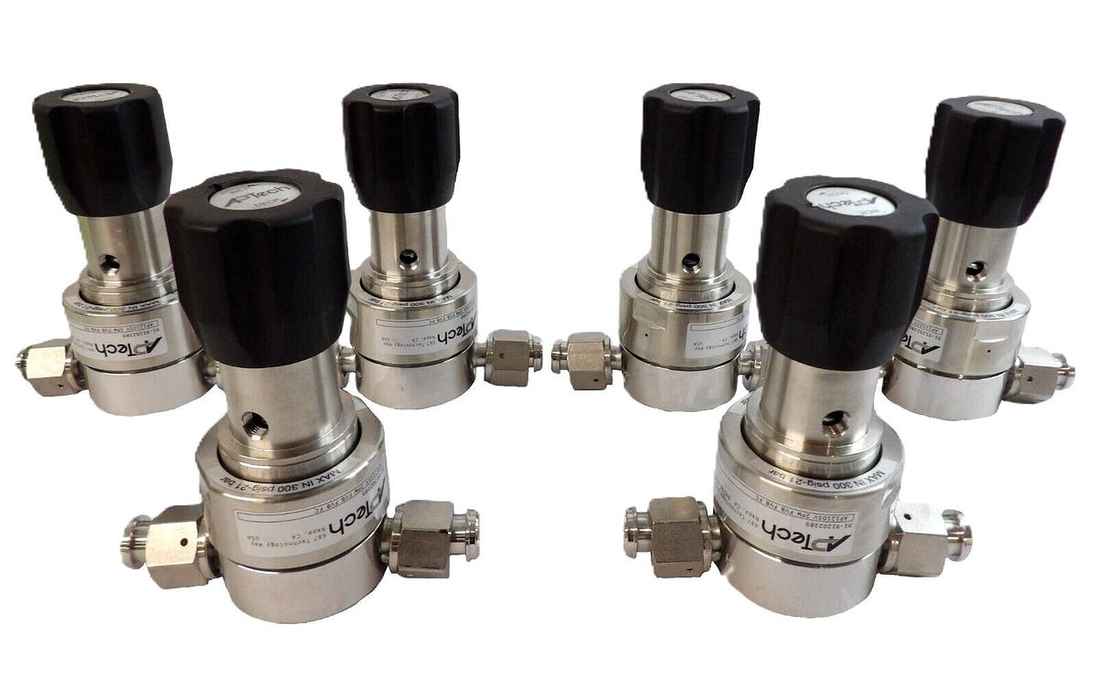 Used APTech 91-91202389 Diaphragm Valve AP1210SV 2PW FV8 FV8 FC Lot of 6 Working