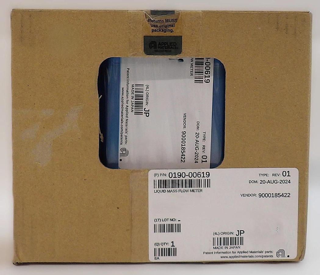 AMAT Applied Materials 0190-00619 Liquid Mass Flow Meter New Surplus
