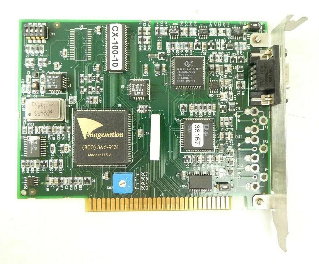 Used ImageNation CX100-10 Frame Grabber PCB Card Nova 840 Varian 210-40590-01 Working