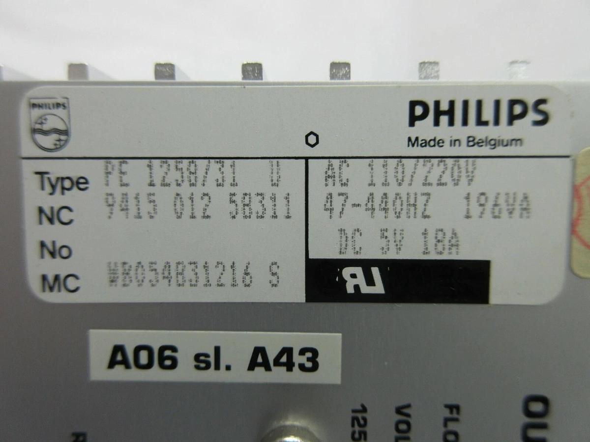 Used Philips 9415 012 58311 Power Supply PCB Card PE 1258/31 U ASML PAS Used Working