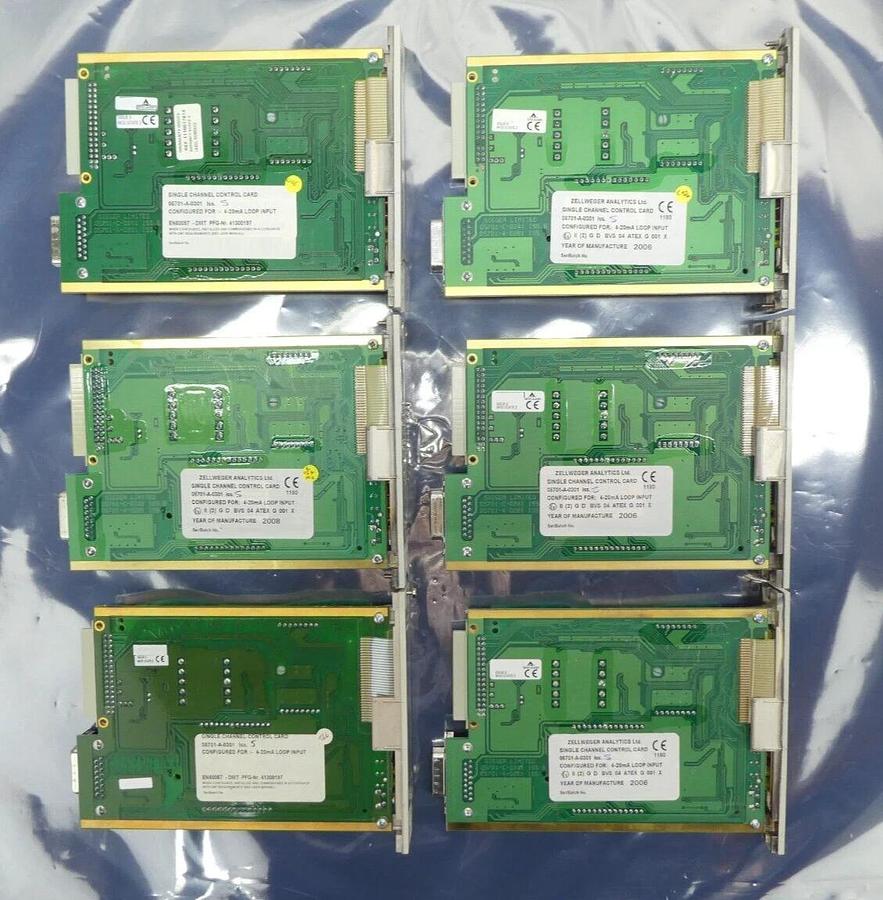 Used Sieger Limited 05701-A-0301 Single Channel Control PCB Card Lot of 6 Working