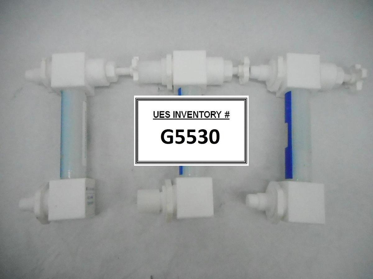 Used Fluoroware FM-12F-37850-P Flowmeter Accu-Tek Reseller Lot of 3 Used Working
