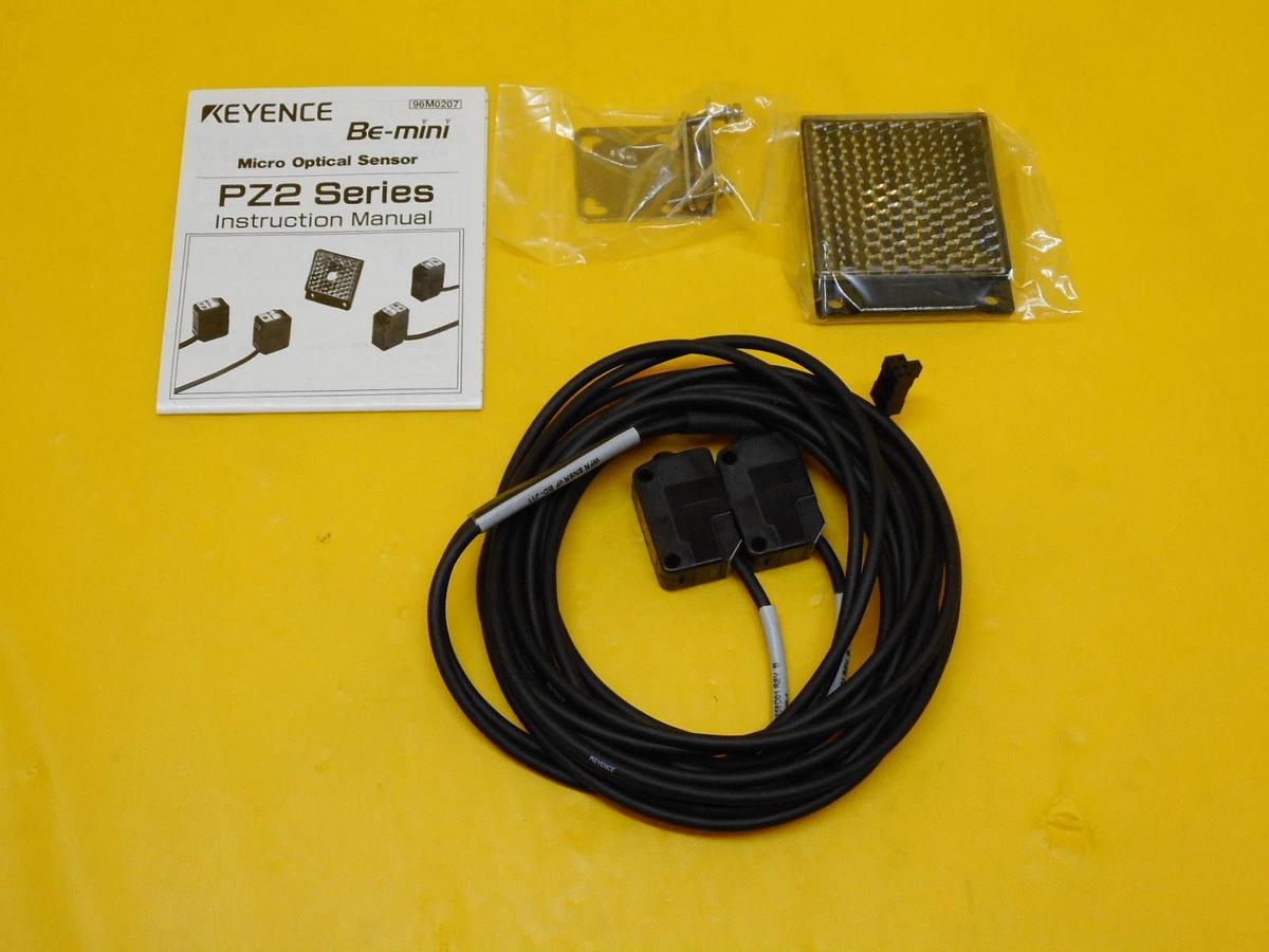 Keyence PZ2-61 Micro Optical Sensor Square Retro-Reflective ASM 02-333658D01 New
