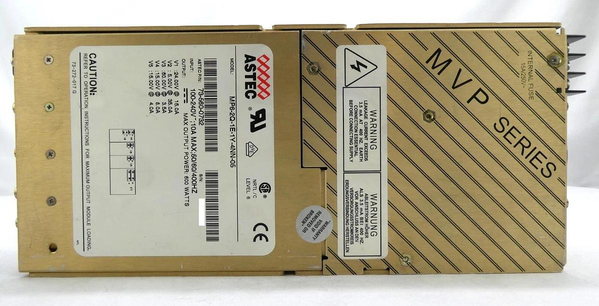 Used Astec 73-560-0732 Power Supply Module MP6-2Q-1E1Y-4NN-05 Working Surplus