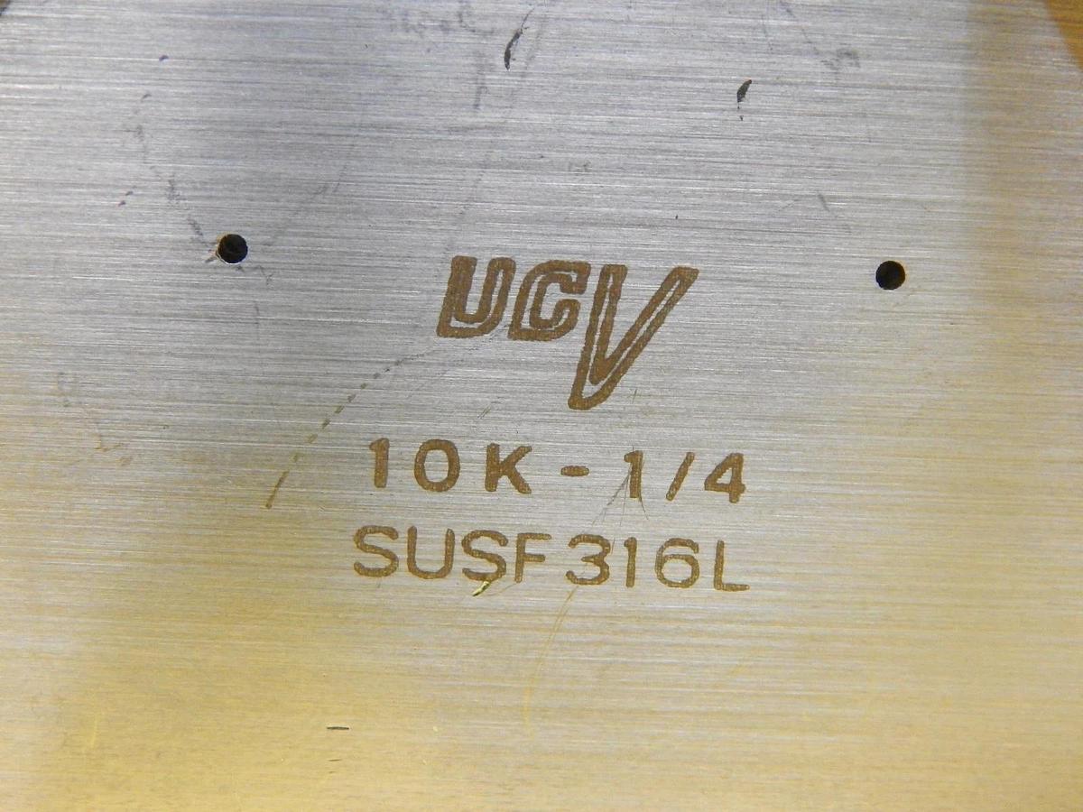 Used Motoyama SUSF316L 3-Way Diaphragm Valve Normally Closed UCV Series Used Working