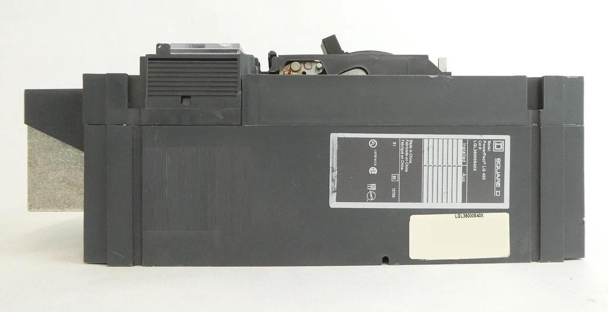Used Schneider Electric LGL36000S40X Circuit Breaker PowerPact LG 400 Working