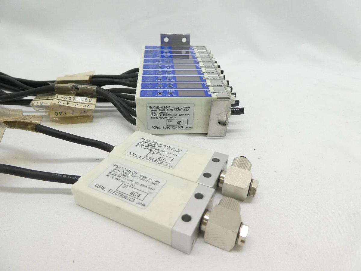 Used Copal Electronics PS6-103G-NAM-014 11-Port Pressure Switch Assembly Working