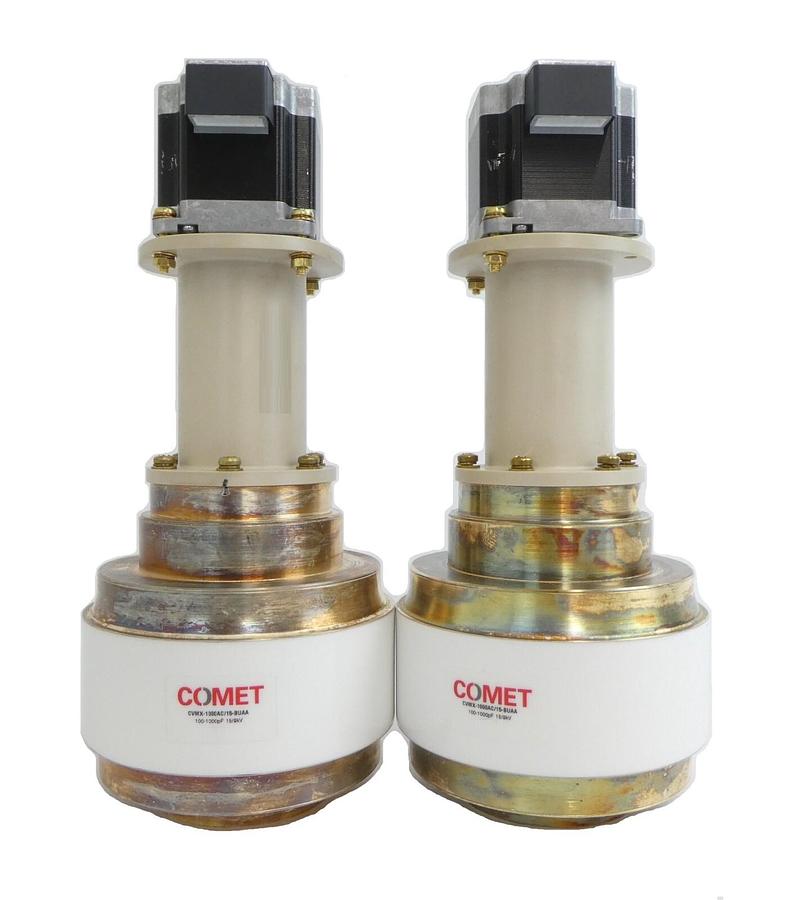 Used Comet CVMX-1000AC/15-BUAA RF Variable Vacuum Capacitor Lot of 2 Working