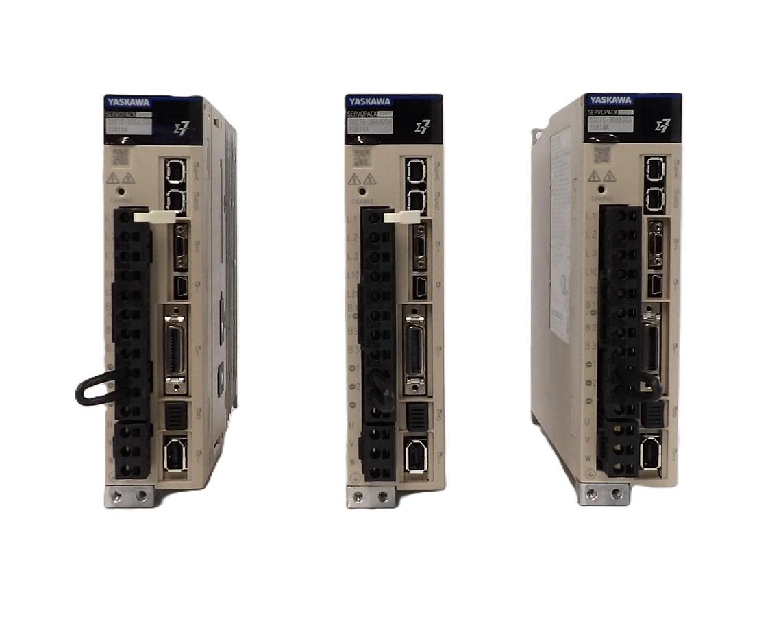 Used Yaskawa Electric SGD7S-2R8A20A Servo Drive SERVOPACK 200V Lot of 3 Working
