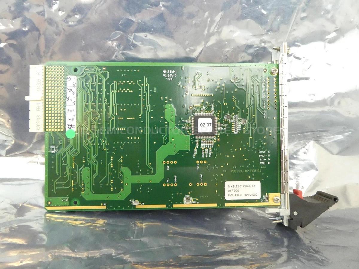 Used MKS Instruments AS01496-AB-1 Controller PCB Card CDN496R Working Surplus