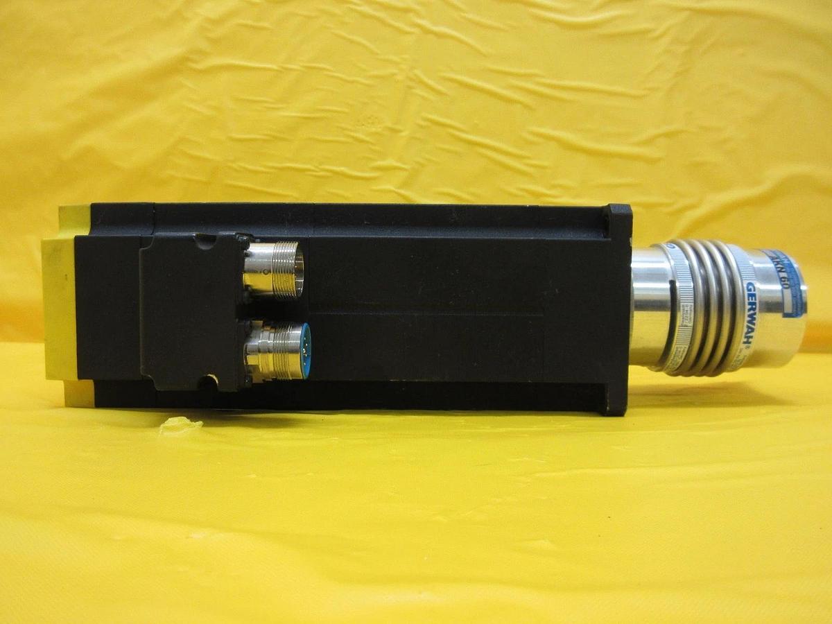 Used Baldor BSM80A-375BA Brushless AC Servo Motor with Gearhead AKN 60 Working