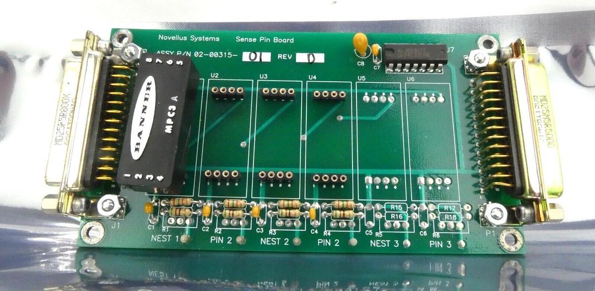 Used Novellus Systems 02-00315-01 Sense Pin Board Interface PCB Working Surplus