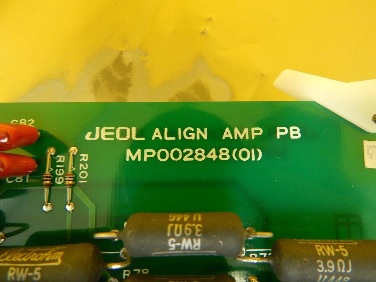 Used JEOL MP002848(01) ALIGN AMP PB PCB Card KI JEM-2010F TEM Working