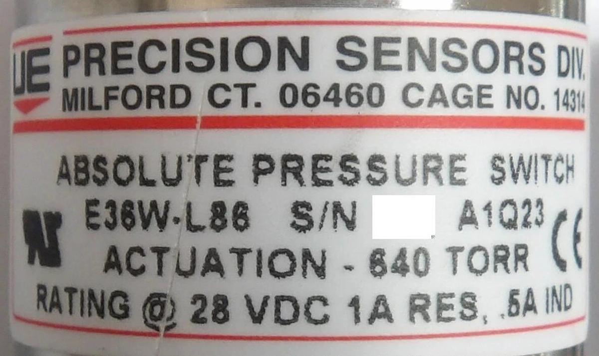 UE Precision E36W-H409 E48W-H89 E48W-H79 E36W-L86 Pressure Switch Lot of 5 New