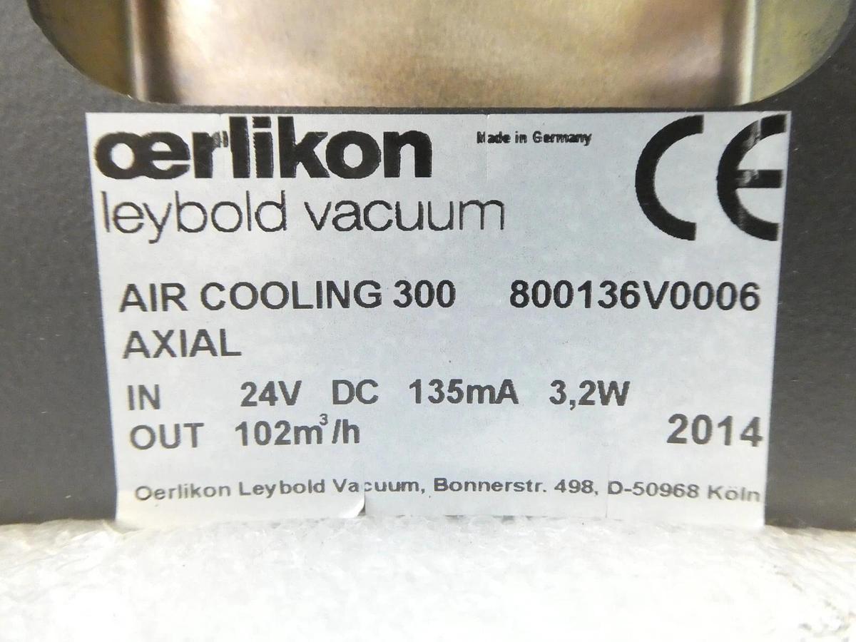 Used TURBOVAC 350i Leybold 830051V1001 Turbomolecular Pump w/Cooling Tested Working