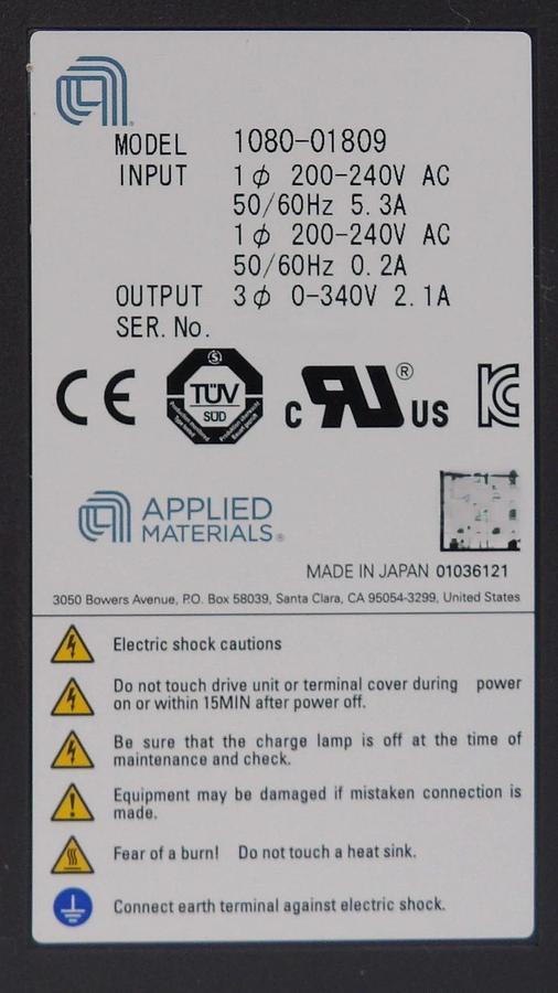 Used AMAT Applied Materials 0190-83797 Servo Drive 1080-01809 Lot of 2 Working