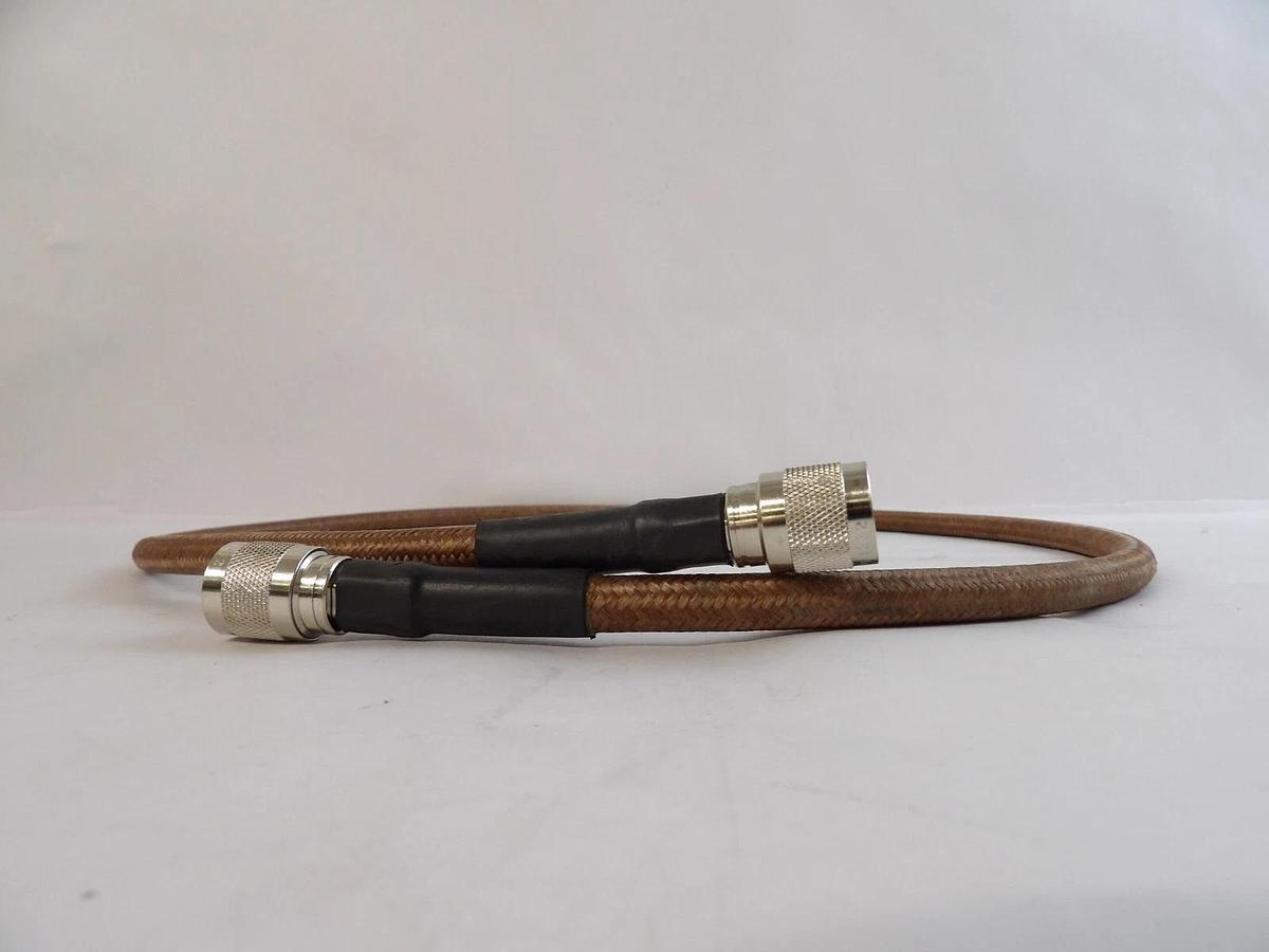 Used Novellus Systems 38-360340-00 RF Coaxial Cable 4 Foot Reseller Lot of 4 Working