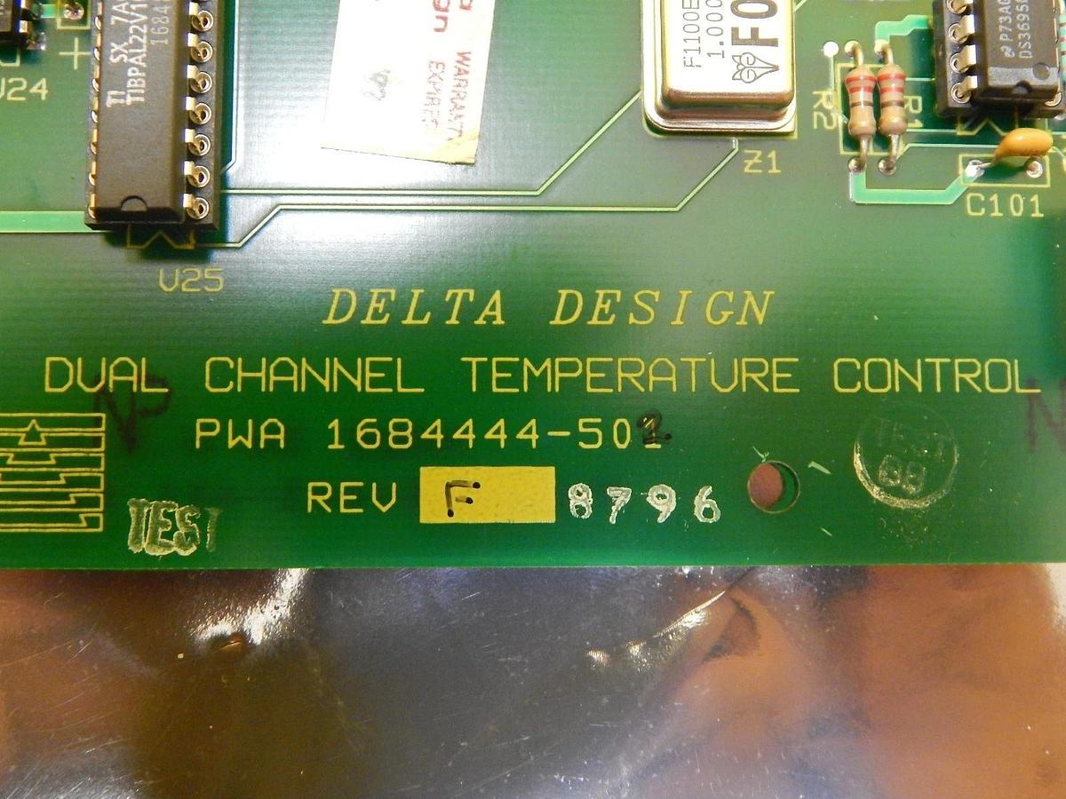 Used Delta Design 1684444-501 Dual Channel Temperature Controller Board PCB Used