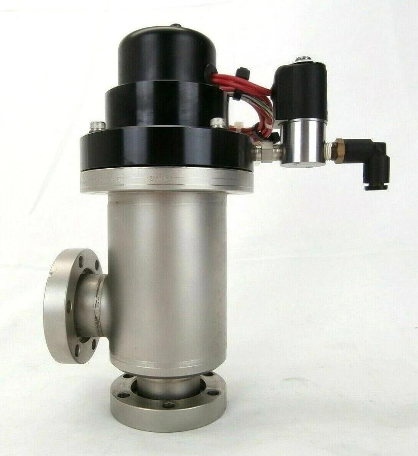 Used MKS DN40CF Pneumatic Angle Vacuum Valve Plasma-Therm SLR 770/770MF HPS Lot of 2