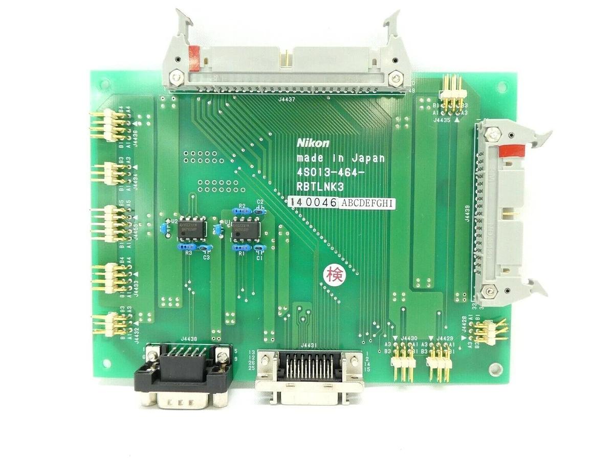 Used Nikon 4S013-464 Robot Link Board PCB RBTLNK3 NSR-S307E Bent Pins Untested As-Is